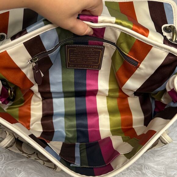 y2k COACH Legacy 2007 Leigh Turnlock Shoulder Bag - Picture 10 of 16